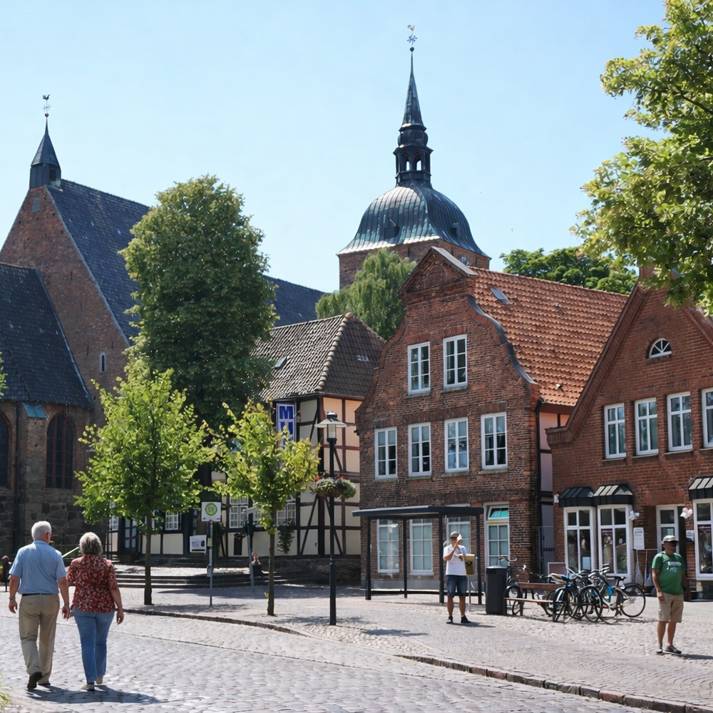  Burg auf Fehmarn , Ställplats: Wohnmobilstellplatz Hintz 