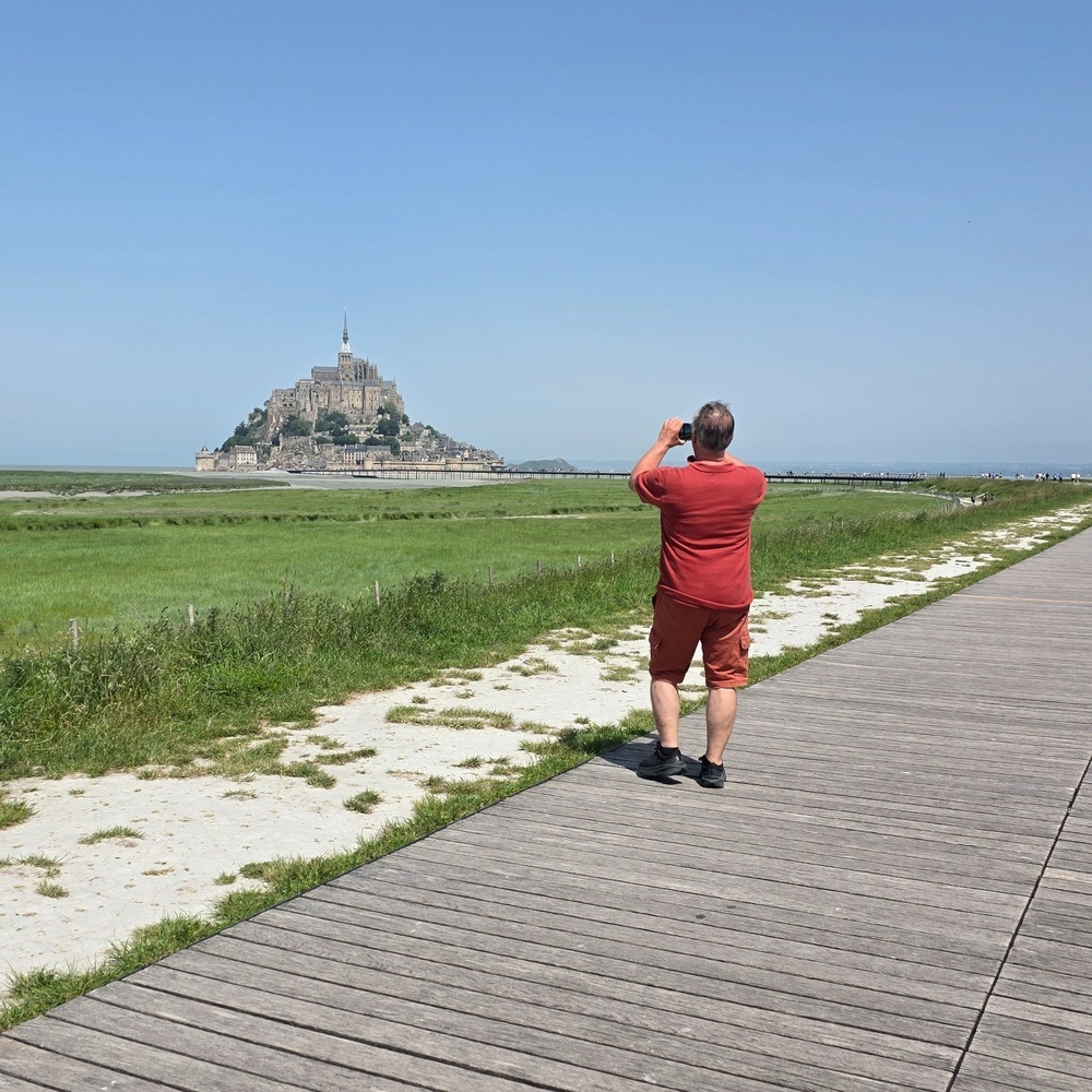  Mont Saint-Michel, Ställplats: Aire de Beauvoir Le Mont-Saint-Michel 