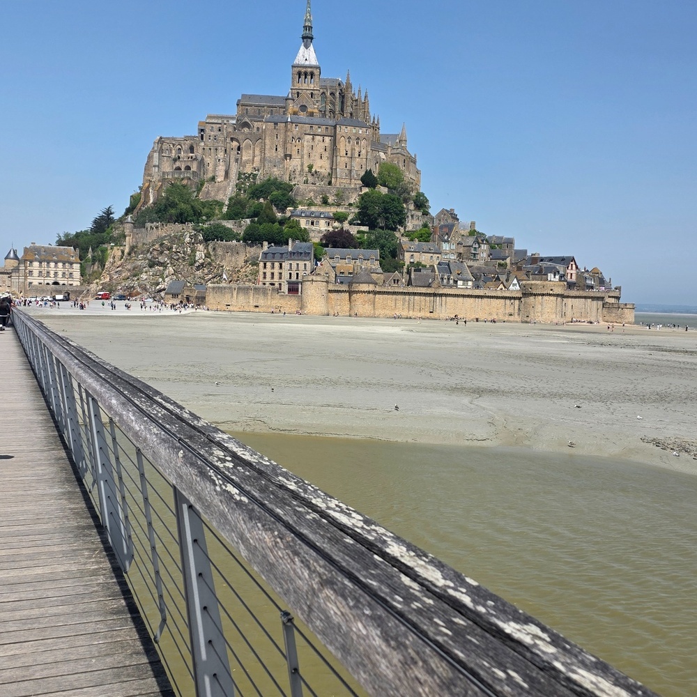  Mont Saint-Michel, Ställplats: Aire de Beauvoir Le Mont-Saint-Michel 