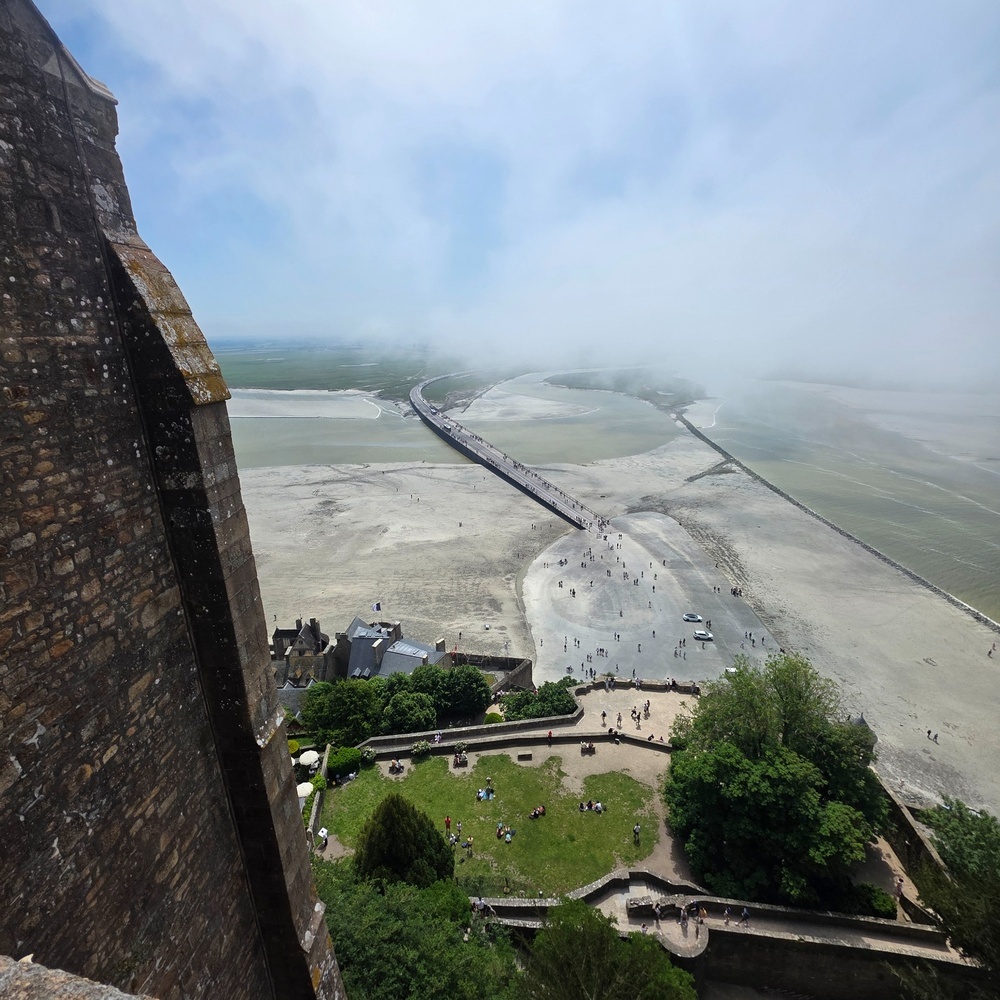  Mont Saint-Michel, Ställplats: Aire de Beauvoir Le Mont-Saint-Michel 