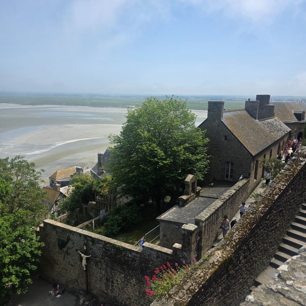  Mont Saint-Michel, Ställplats: Aire de Beauvoir Le Mont-Saint-Michel 